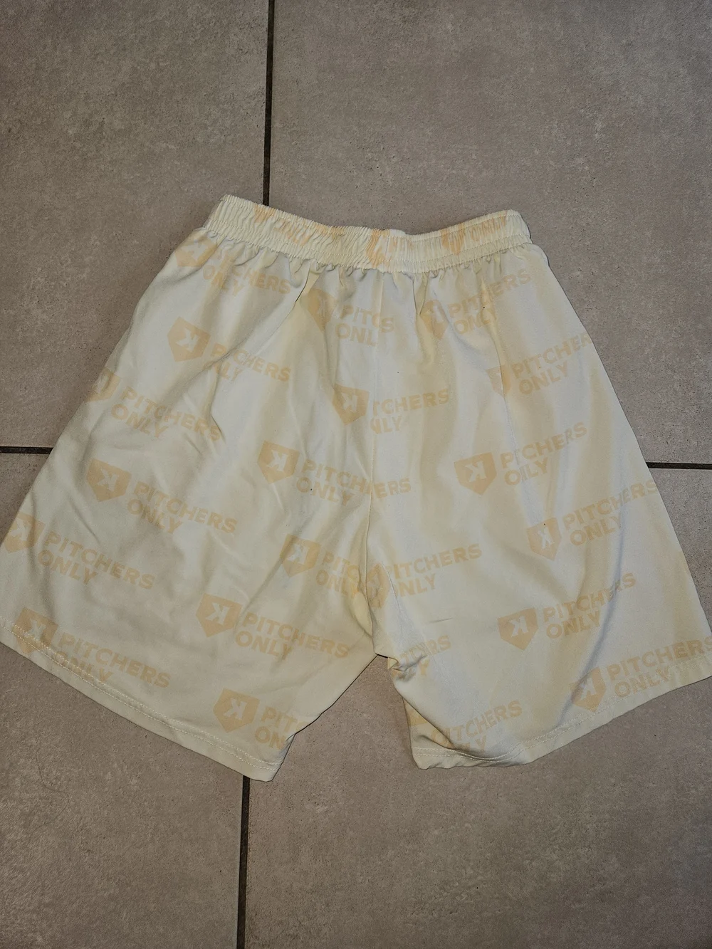 Yellow Athletic Shorts for Men